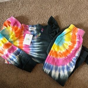 Lola + the boys tie-dye set